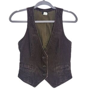J. Crew Brown Corduroy Vest Size XS